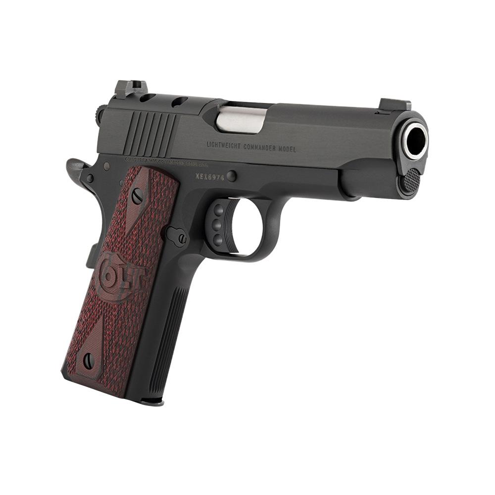 Colt Optic Ready Lightweight Commander Handgun 9mm Luger 9d Magazine 4.25" Barrel Black with G10 Black Cherry Grips Picture of Colt Manufacturing Colt Lightweight Commander 9MM 4.25in Brl AnodizeBlued Opt Rdy