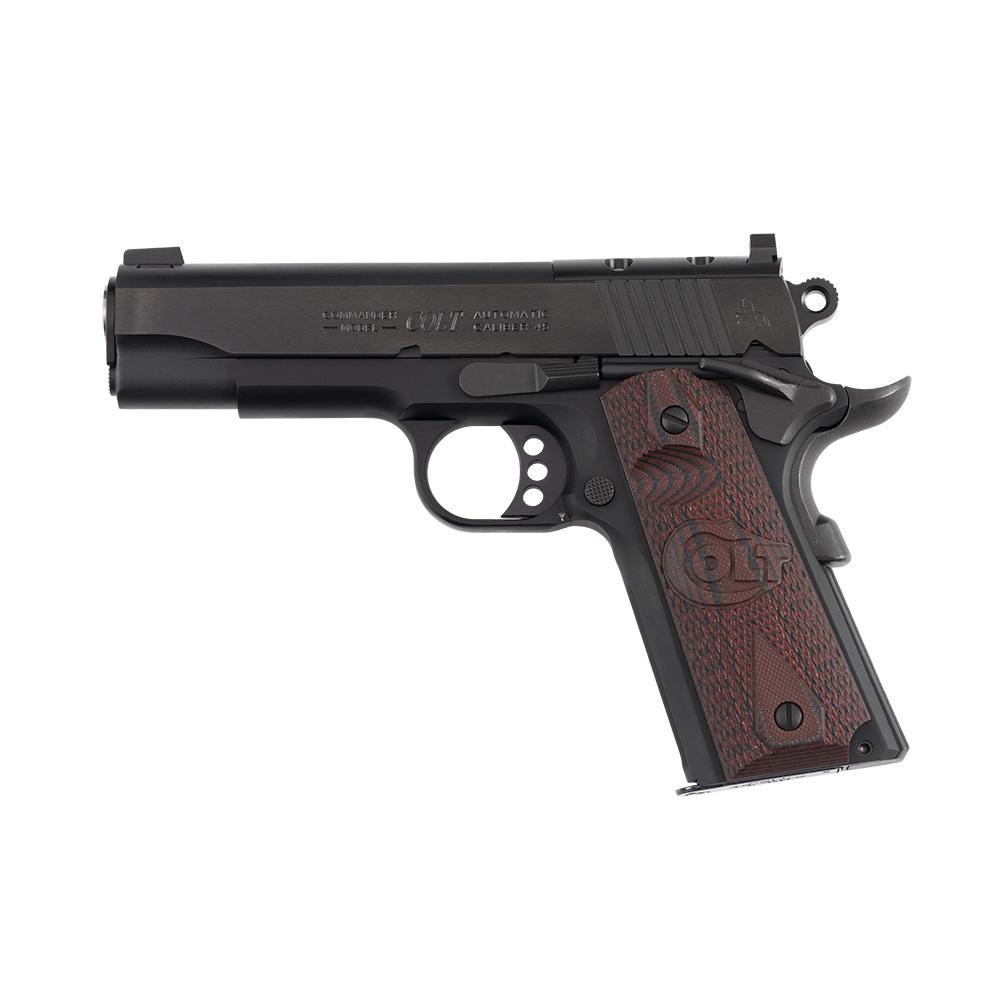 Colt Optic Ready Lightweight Commander Handgun 9mm Luger 9d Magazine 4.25" Barrel Black with G10 Black Cherry Grips Picture of Colt Manufacturing Colt Lightweight Commander 9MM 4.25in Brl AnodizeBlued Opt Rdy