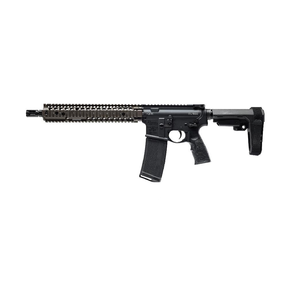 Daniel Defense GL/SSC Handgun 5.56 NATO 32rd Magazine 12.5" 1/2x28 Threaded Barrel Black Picture of Daniel Defense DDM4 GL/SSC 12.5''Brl 5.56 1:7 RIS II 11.5 FDE TIMNEY AXCESS SBA3 BRACE