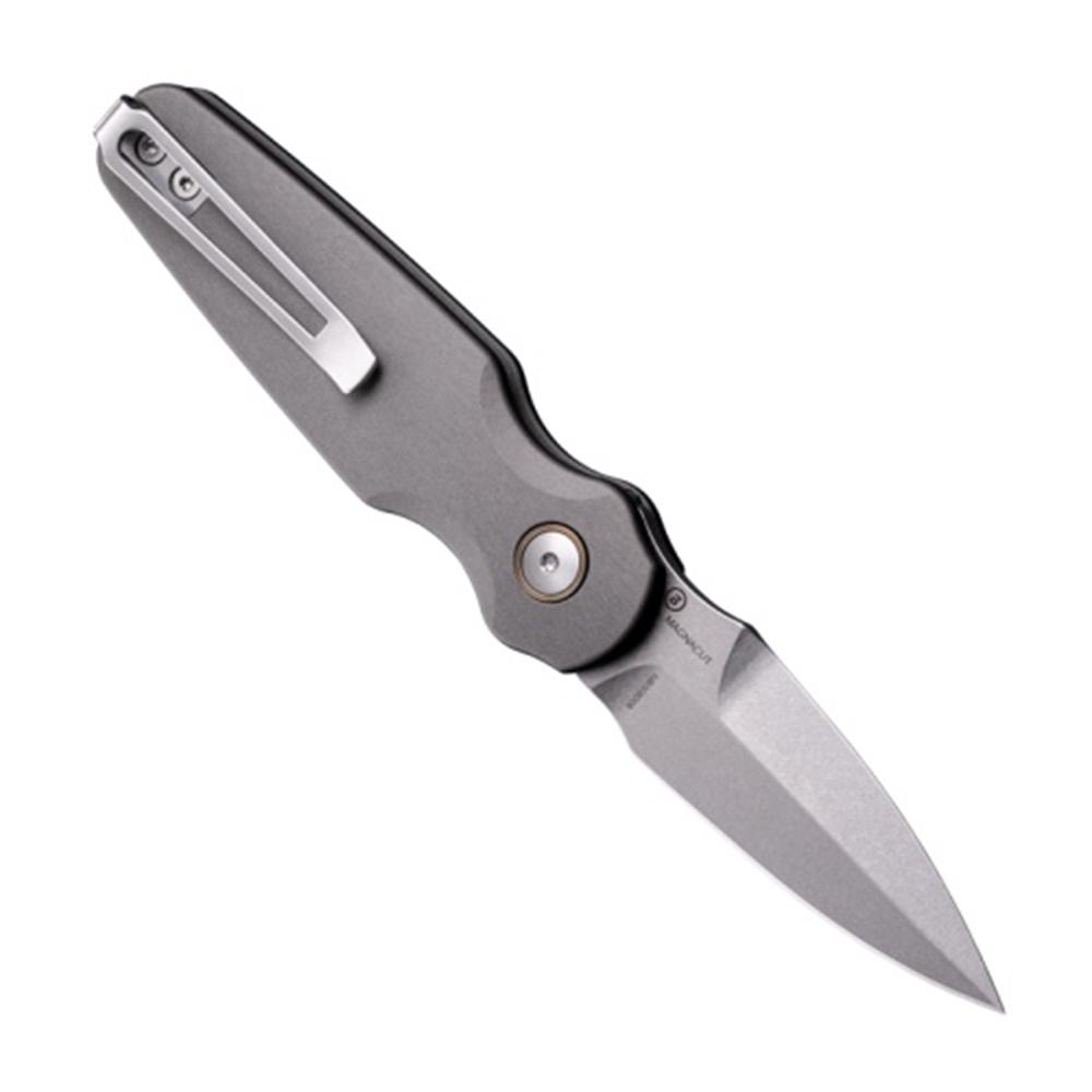 Hogue Ballista II Automatic Folder Knife 2-3/5 Spear Point Blade Grey with Cocobolo Inserts Picture of Hogue Knife Ballista-II 2.6'' Button Lock Automatic Knife Wood Insert Coco Bolo
