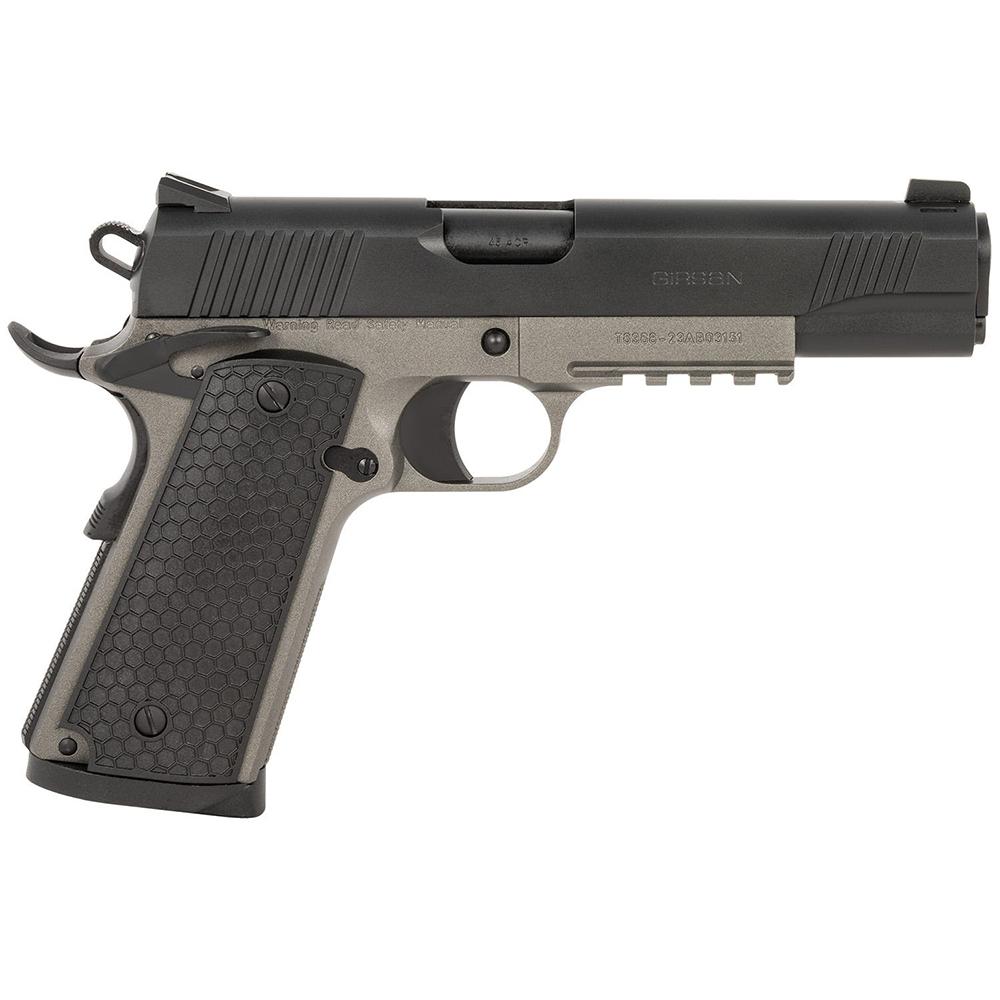 Girsan Untouchable MC1911S Government Handgun .45 ACP 9rd Magazine 5" Barrel Tungsten Black