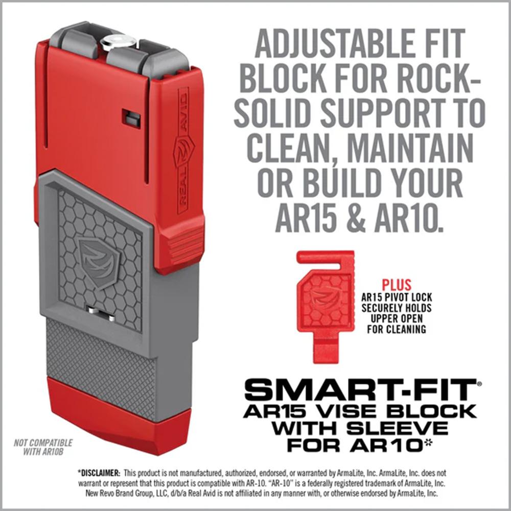 Real Avid Smart-Fit AR-15 Vise Block with Sleeve for AR-10 Picture of Real Avid Real Avid Smart-Fit AR15 Vise Block with Sleeve for AR10