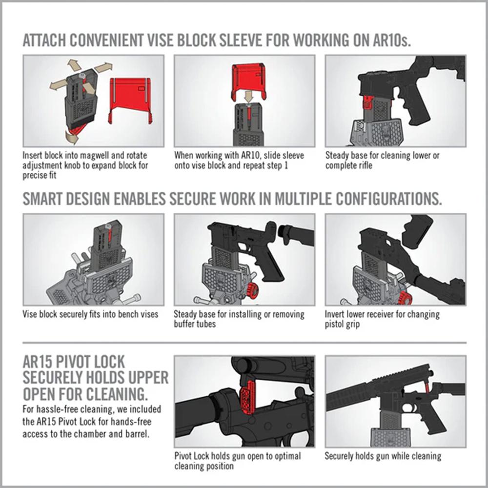Real Avid Smart-Fit AR-15 Vise Block with Sleeve for AR-10 Picture of Real Avid Real Avid Smart-Fit AR15 Vise Block with Sleeve for AR10
