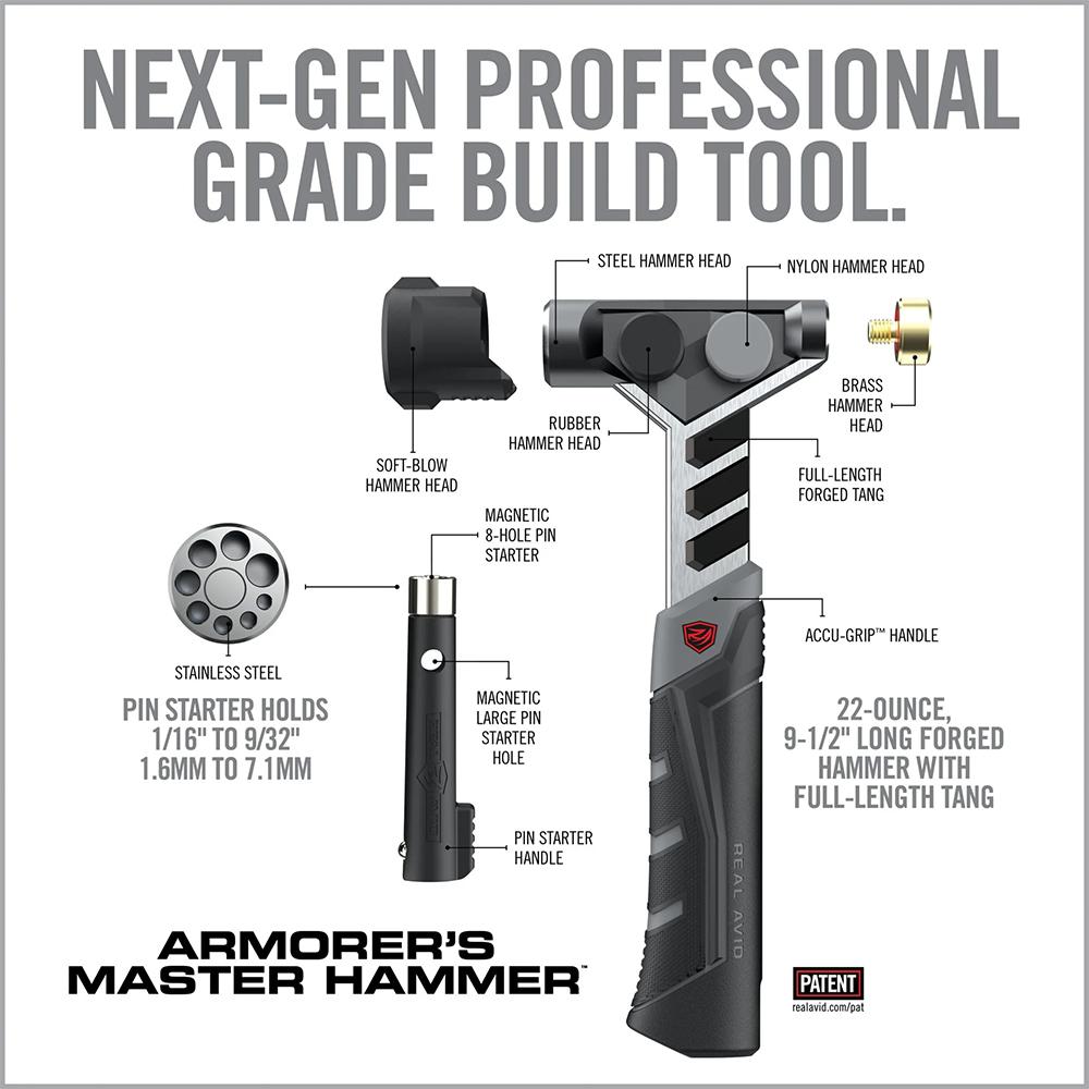 Real Avid Armorer's Master Hammer and Accu-Punch Standard Pin Punch Set Picture of Real Avid Real Avid Armorer?s Master Hammer and Accu-Punch Standard Pin Punch Set