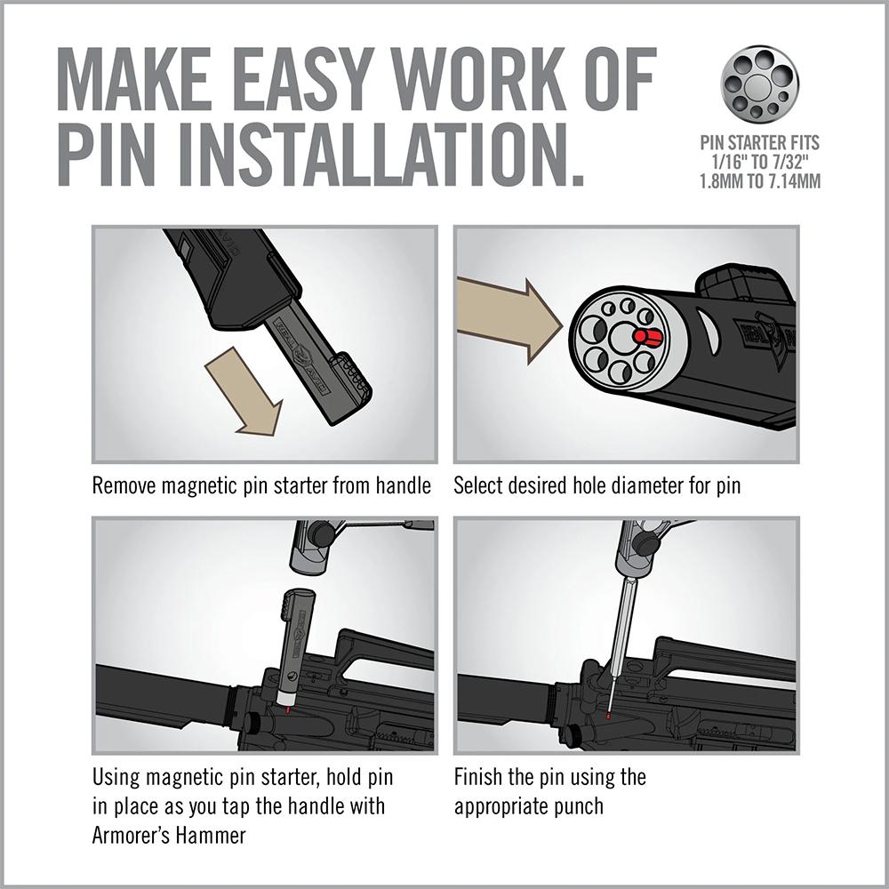 Real Avid Armorer's Master Hammer and Accu-Punch Standard Pin Punch Set Picture of Real Avid Real Avid Armorer?s Master Hammer and Accu-Punch Standard Pin Punch Set