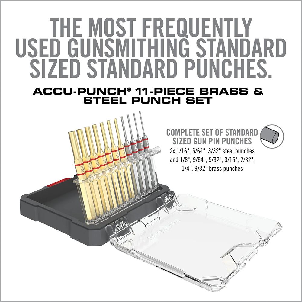 Picture of Real Avid Real Avid Accu-Punch 11-Piece Standard Brass & Steel Pin Punch Set