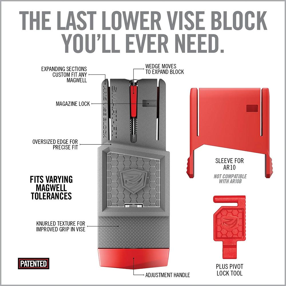 Real Avid Smart-Fit Vise Block Sleeve for AR-10 Picture of Real Avid Real Avid Smart-Fit Vise Block Sleeve for AR10