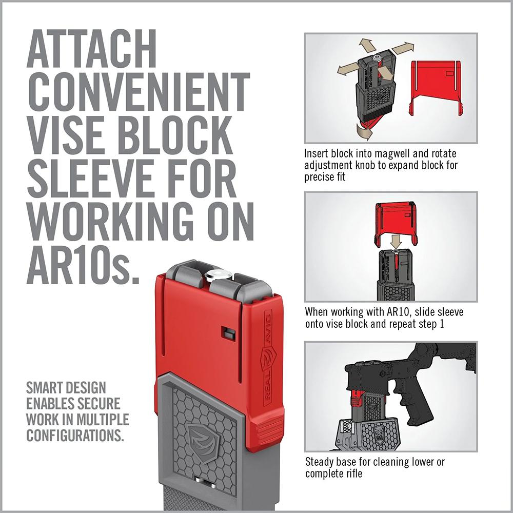 Real Avid Smart-Fit Vise Block Sleeve for AR-10 Picture of Real Avid Real Avid Smart-Fit Vise Block Sleeve for AR10