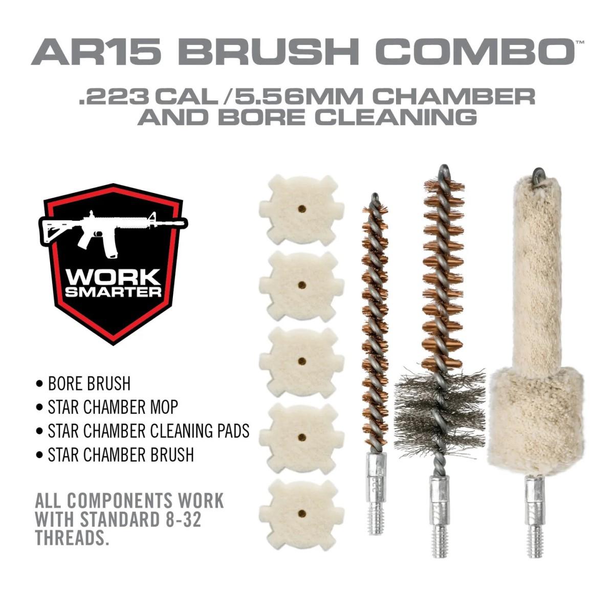 Real Avid AR15 Chamber Brush Combo Picture of Real Avid Real Avid AR15 Brush Combo