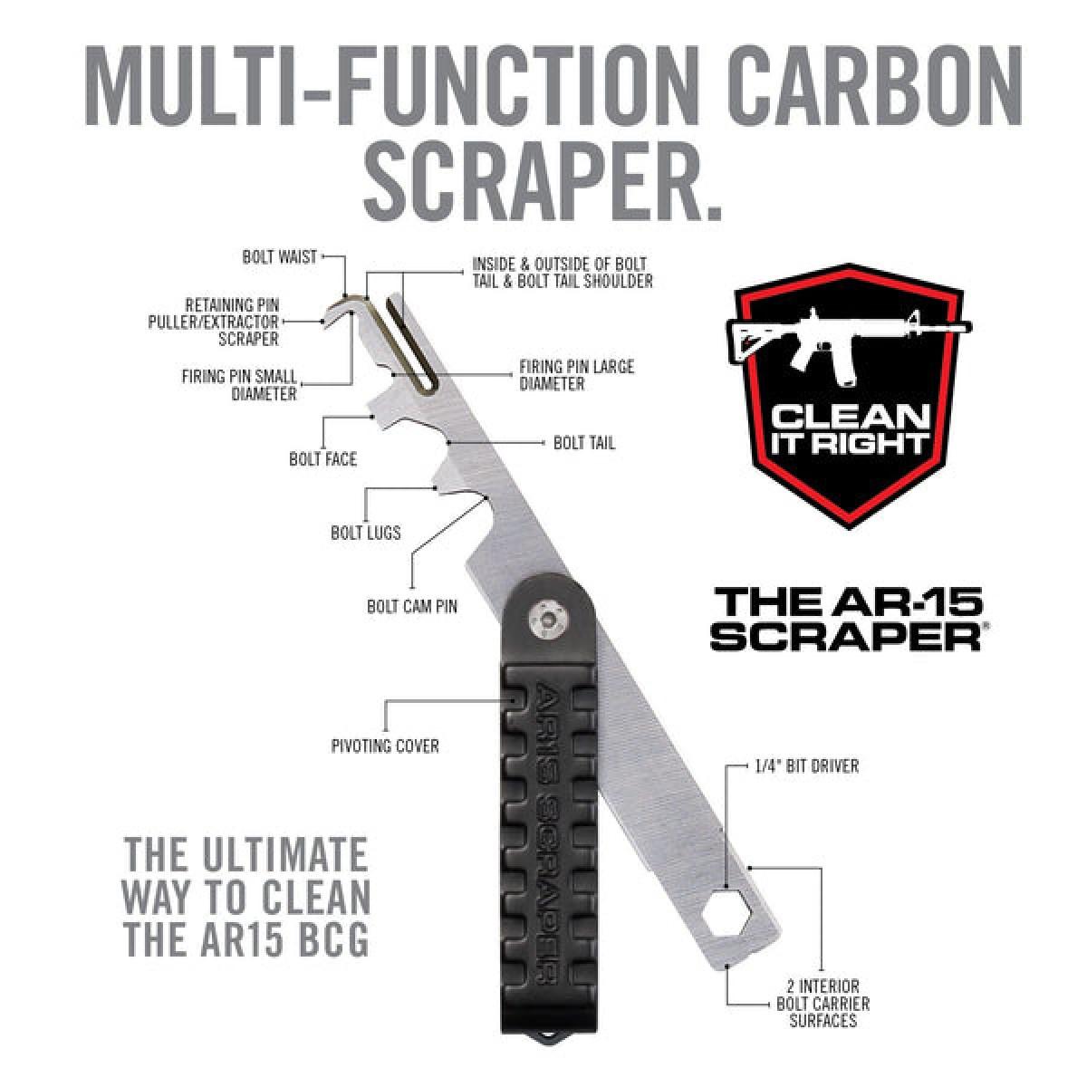 Real Avid AR15 Bolt Carrier Group Scraper Picture of Real Avid Real Avid AR15 Scraper