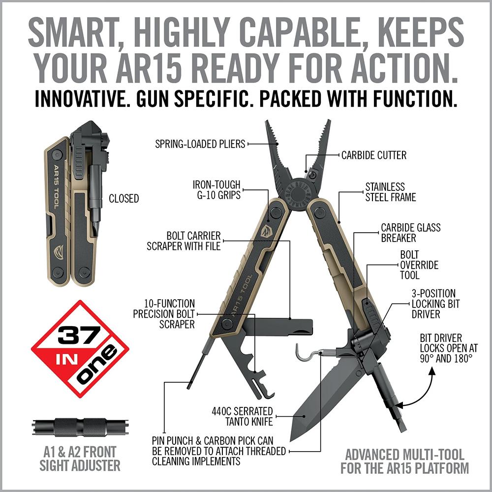 Real Avid AR-15 Tool 37-In-1 Tactical Multitool Picture of Real Avid Real Avid AR15 Tool