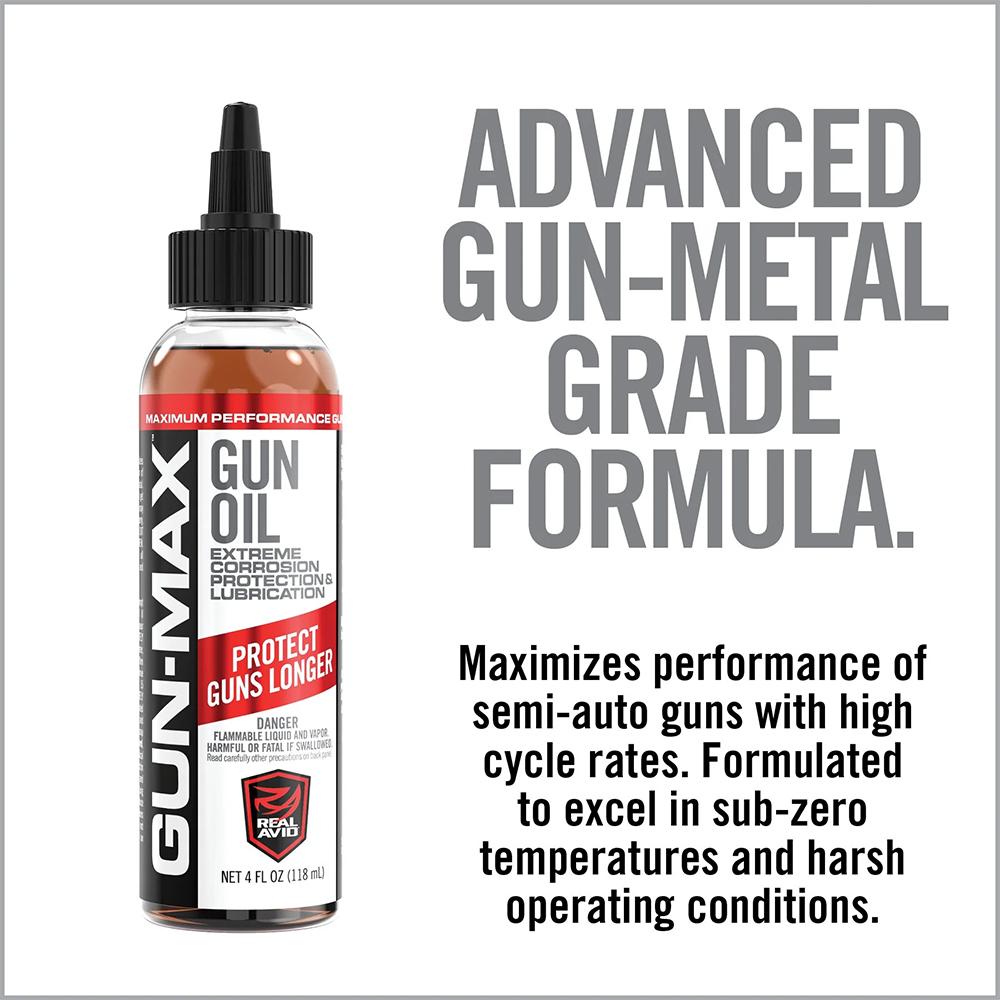 Real Avid Gun-Max Gun Oil 4 oz Squeeze Bottle Picture of Real Avid Real Avid Gun-Max Gun Oil ? 4oz Squeeze Bottle