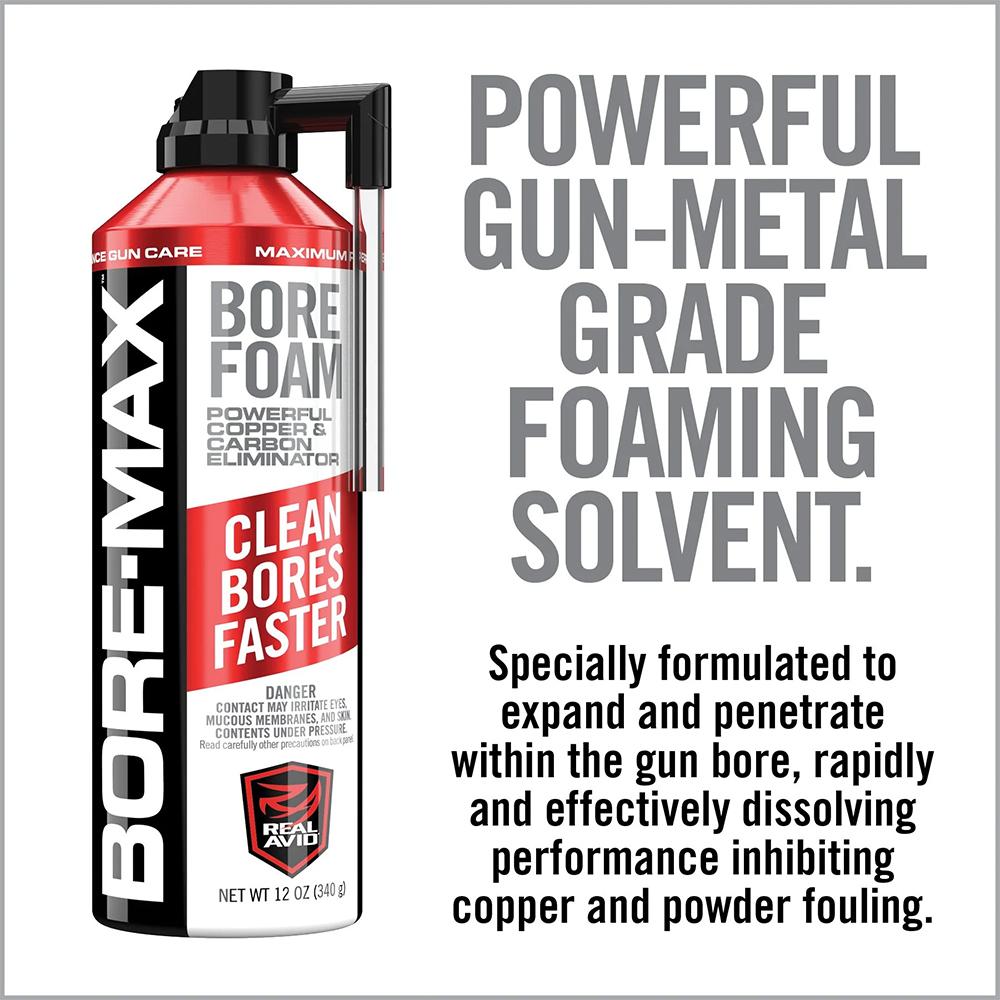 Real Avid Bore-Max Bore Foam 12 oz Aerosol Picture of Real Avid Real Avid Bore-Max Bore Foam - 12oz Aerosol