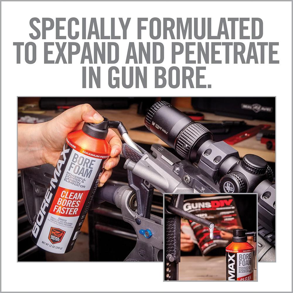 Real Avid Bore-Max Bore Foam 12 oz Aerosol Picture of Real Avid Real Avid Bore-Max Bore Foam - 12oz Aerosol