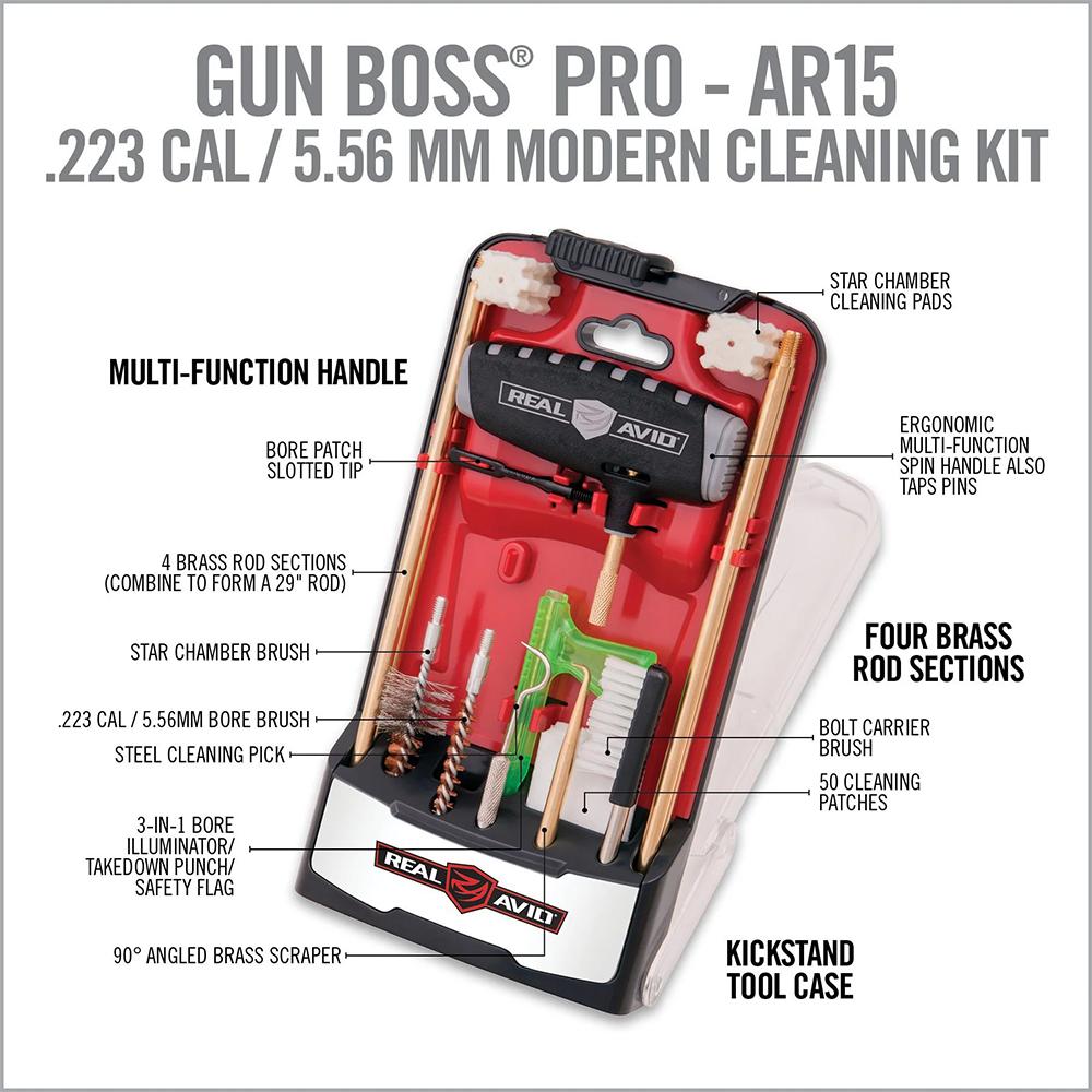 Real Avid Gun Boss Pro AR-15 Cleaning Kit Picture of Real Avid Real Avid Gun Boss Pro - AR15 Cleaning Kit