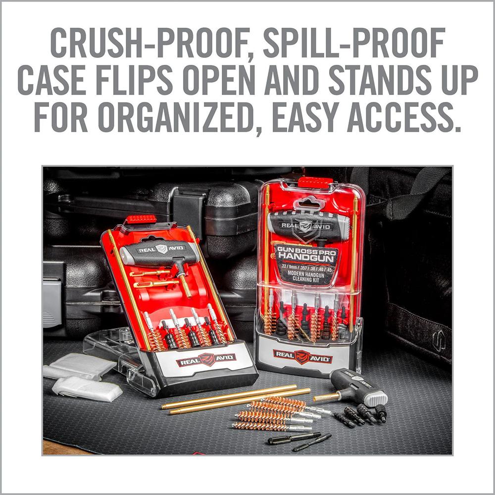 Real Avid Gun Boss Pro Handgun Cleaning Kit Picture of Real Avid Real Avid Gun Boss Pro - Handgun Cleaning Kit