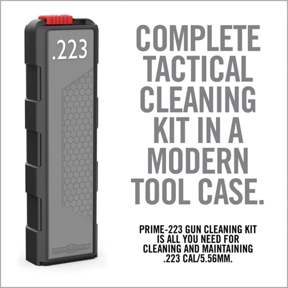Real Avid Prime-223 Rifle Cleaning Kit for .223/5.56 Caliber Rifles Picture of Real Avid Real Avid Prime-223 Cleaning Kit for .223/5.56 Caliber Rifles