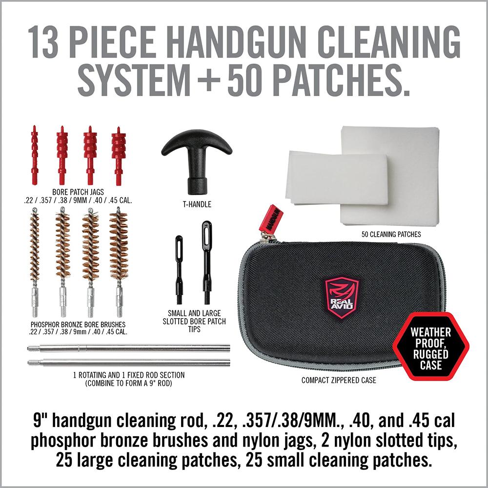 Real Avid Gun Boss Handgun Cleaning Kit Picture of Real Avid Real Avid Gun Boss - Handgun Cleaning Kit