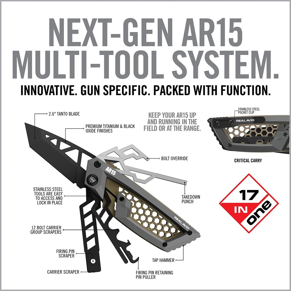 Real Avid Gun Tool Edge AR-15 Multi-Tool Picture of Real Avid Real Avid Gun Tool Edge - AR15