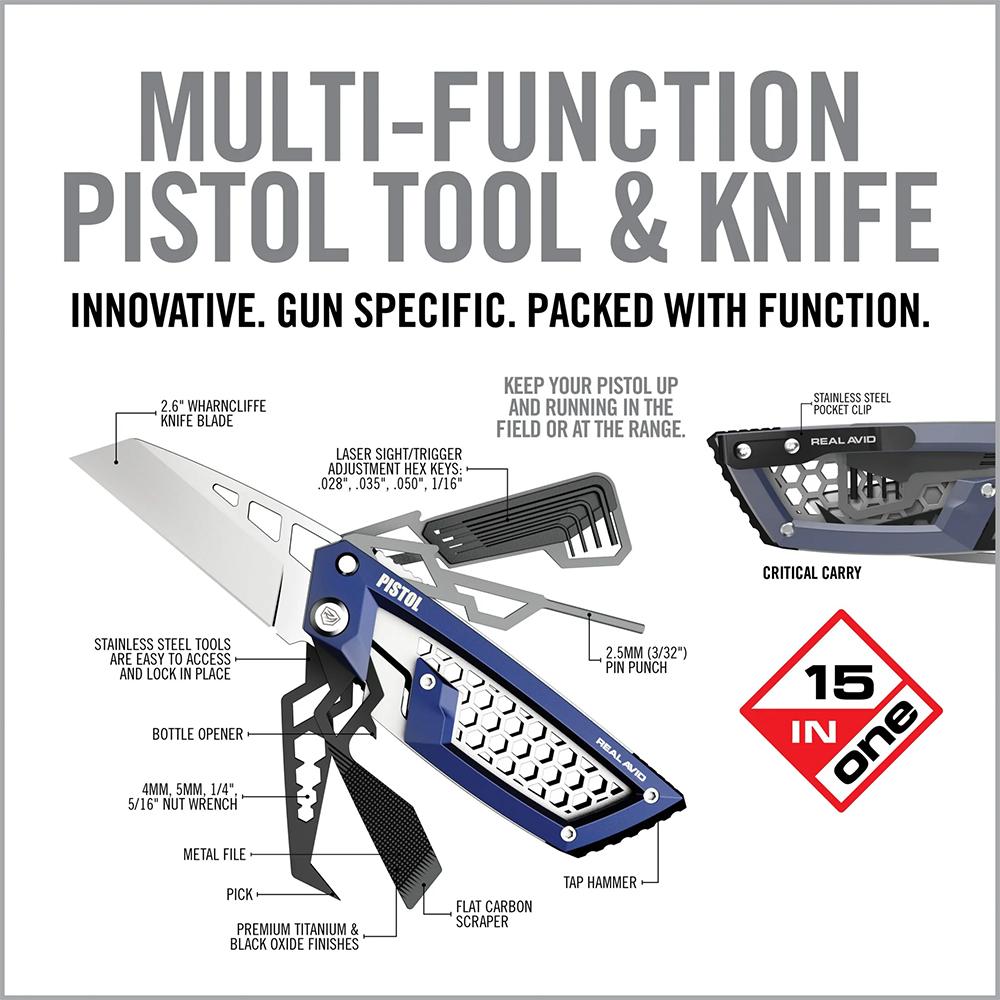Real Avid Gun Tool Edge Pistol Everyday Multi-Tool Picture of Real Avid Real Avid Gun Tool Edge - Pistol