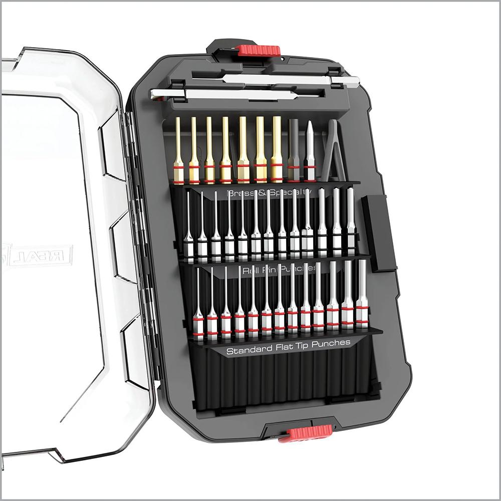 Real Avid Accu-Punch Master Set 37-piece Pin Punch Set with Alignment Tool Picture of Real Avid Real Avid Accu-Punch Master Set