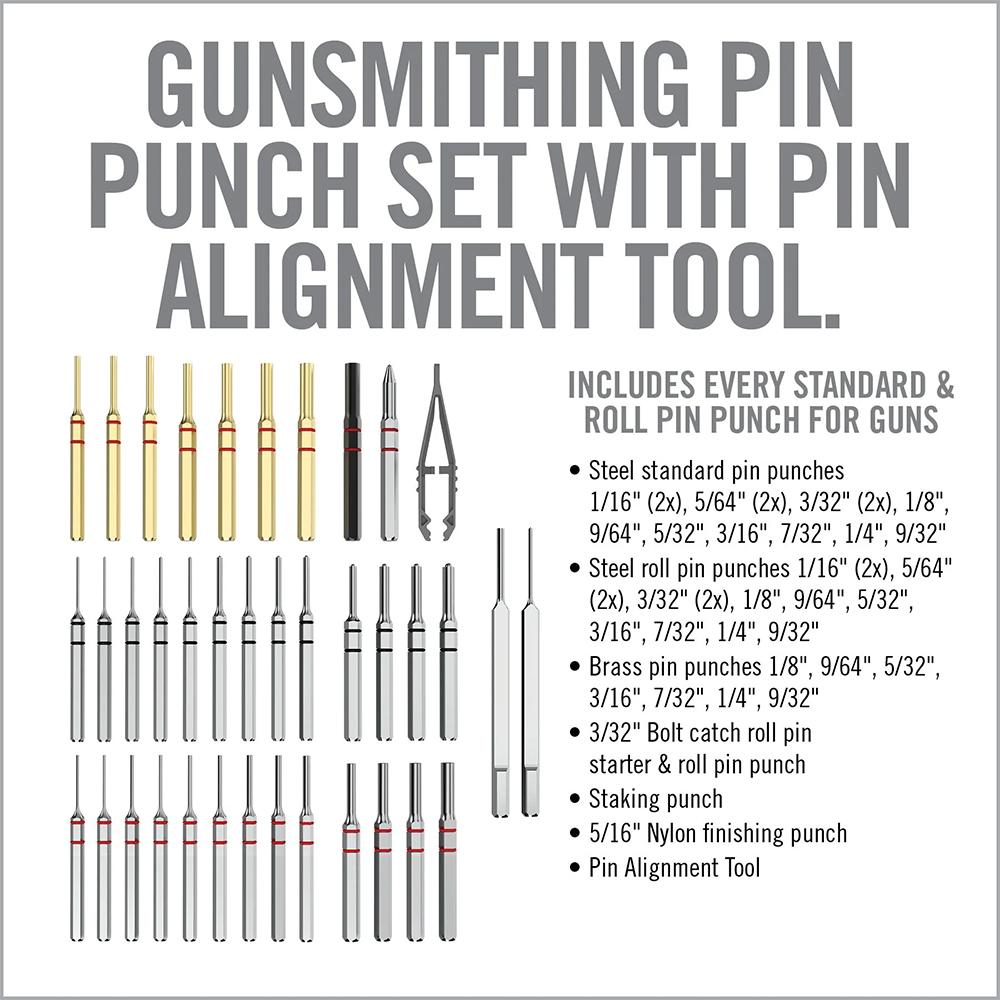 Real Avid Accu-Punch Master Set 37-piece Pin Punch Set with Alignment Tool Picture of Real Avid Real Avid Accu-Punch Master Set
