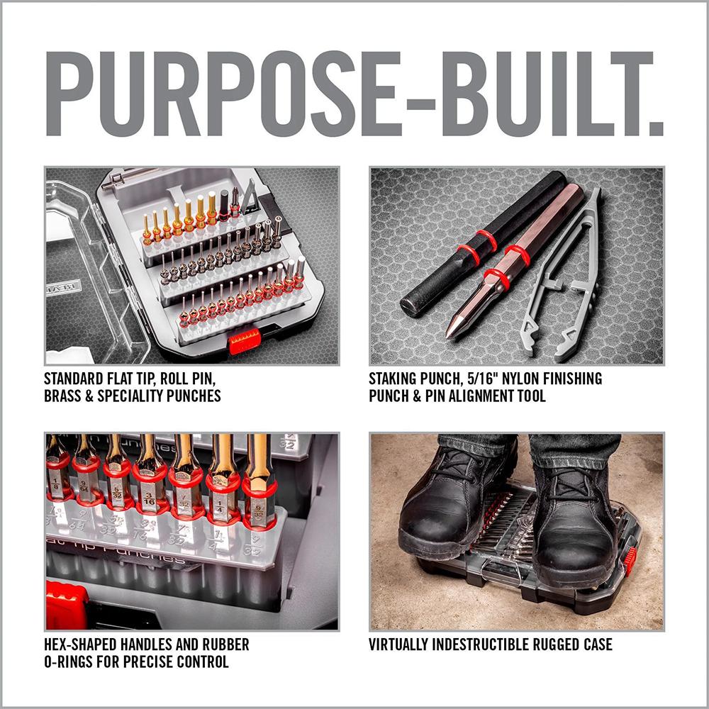 Real Avid Accu-Punch Master Set 37-piece Pin Punch Set with Alignment Tool Picture of Real Avid Real Avid Accu-Punch Master Set