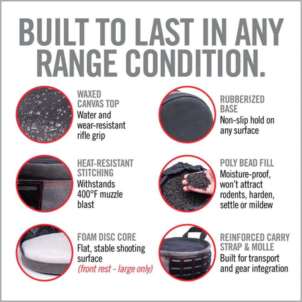 Real Avid Ratchet Rest Adjustable Height Shooting Bag Front Medium Picture of Real Avid Real Avid Ratchet Rest ? Adj Height Shooting Bag - Front/Rear (Medium)