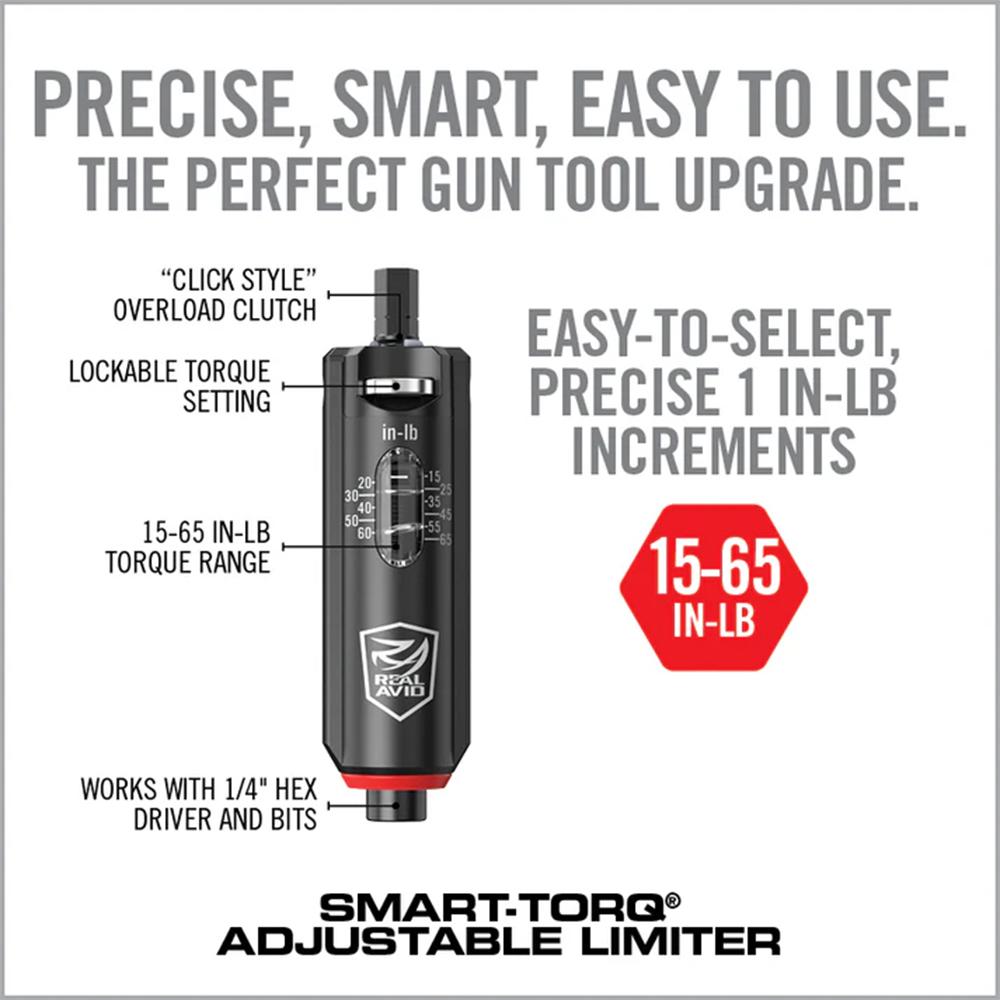Real Avid Smart-Torq Adjustable Limiter 15-65 In-Lb Picture of Real Avid Real Avid Smart-Torq Adjustable Limiter - 15 to 65 Inch-Lbs