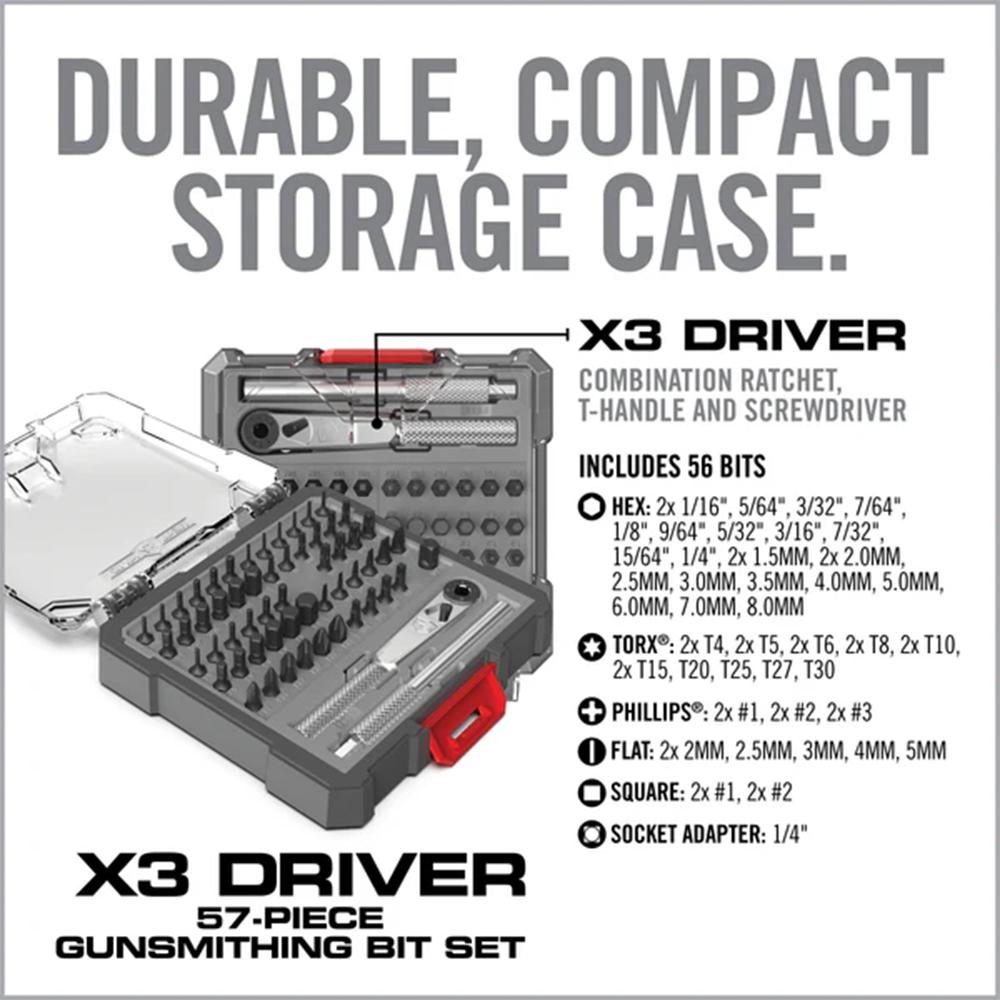 Picture of Real Avid Real Avid X3 Driver 57-Piece Gunsmithing Bit Set