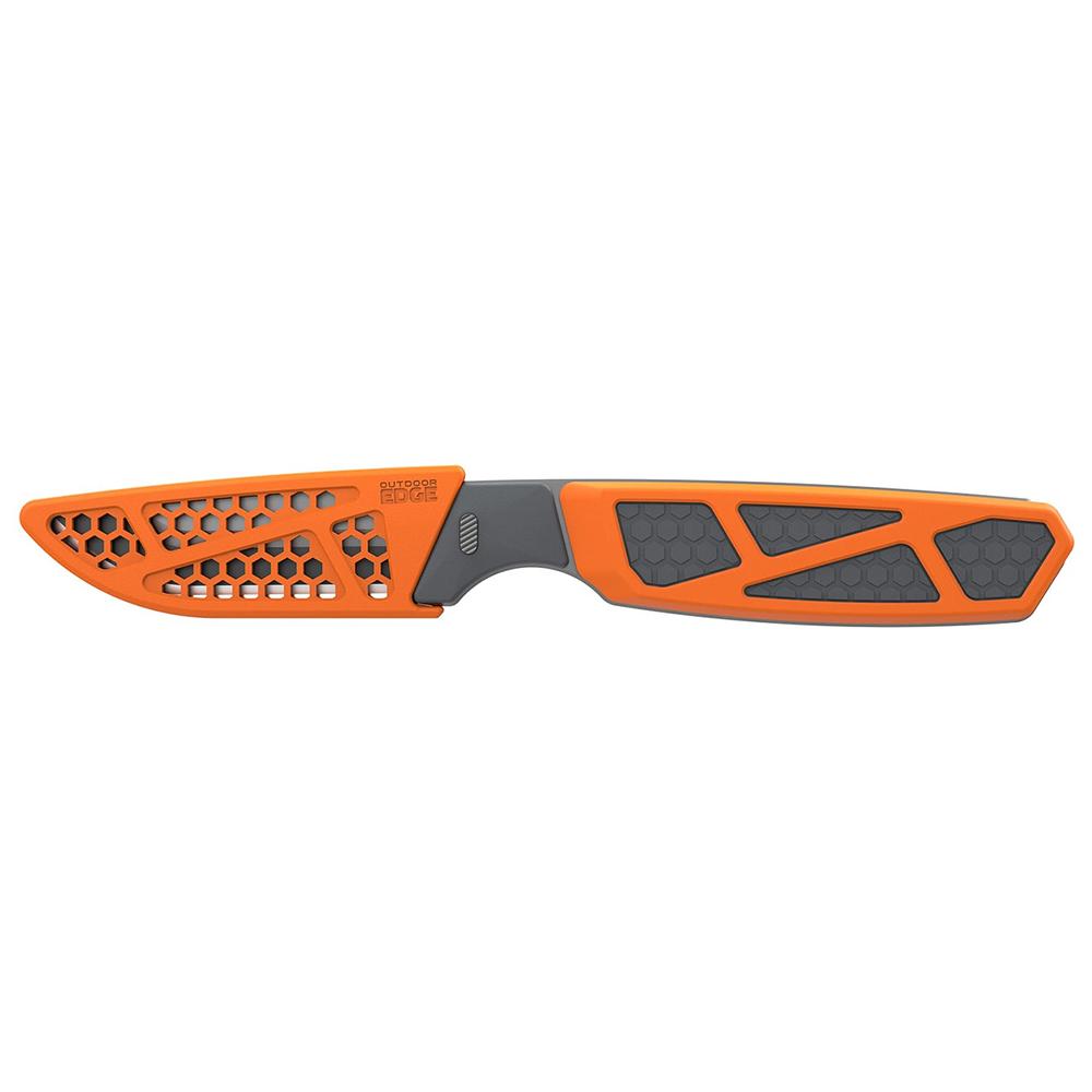 Outdoor Edge Razor Apx Fixed Knife with 3" Removable Blades Orange Picture of Outdoor Edge Outdoor Edge 3.0'' Razor Apx Knife Removable Blade Pod W/ Saw Storage