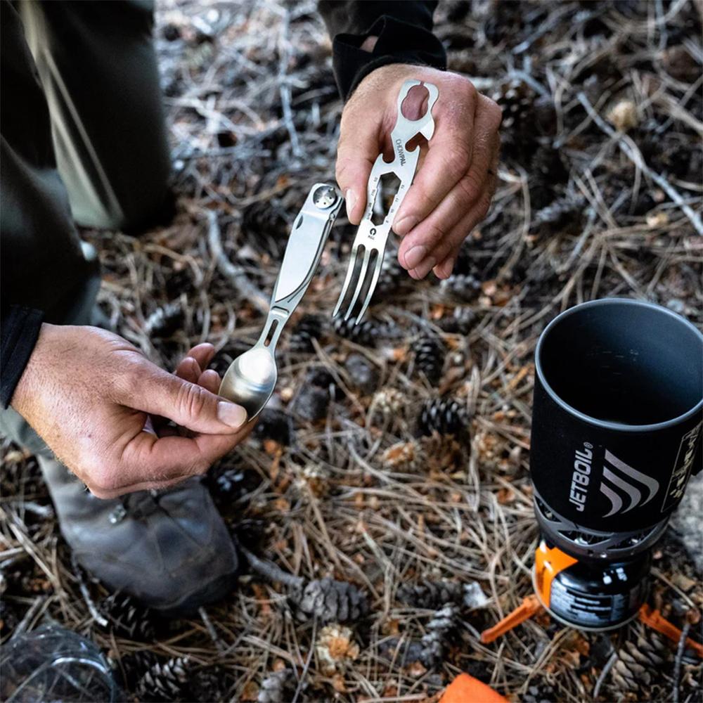 Outdoor Edge Chowpal Camp Utensil and Multi-Tool Picture of Outdoor Edge Outdoor Edge Chowpal Mealtime Nesting Multitool