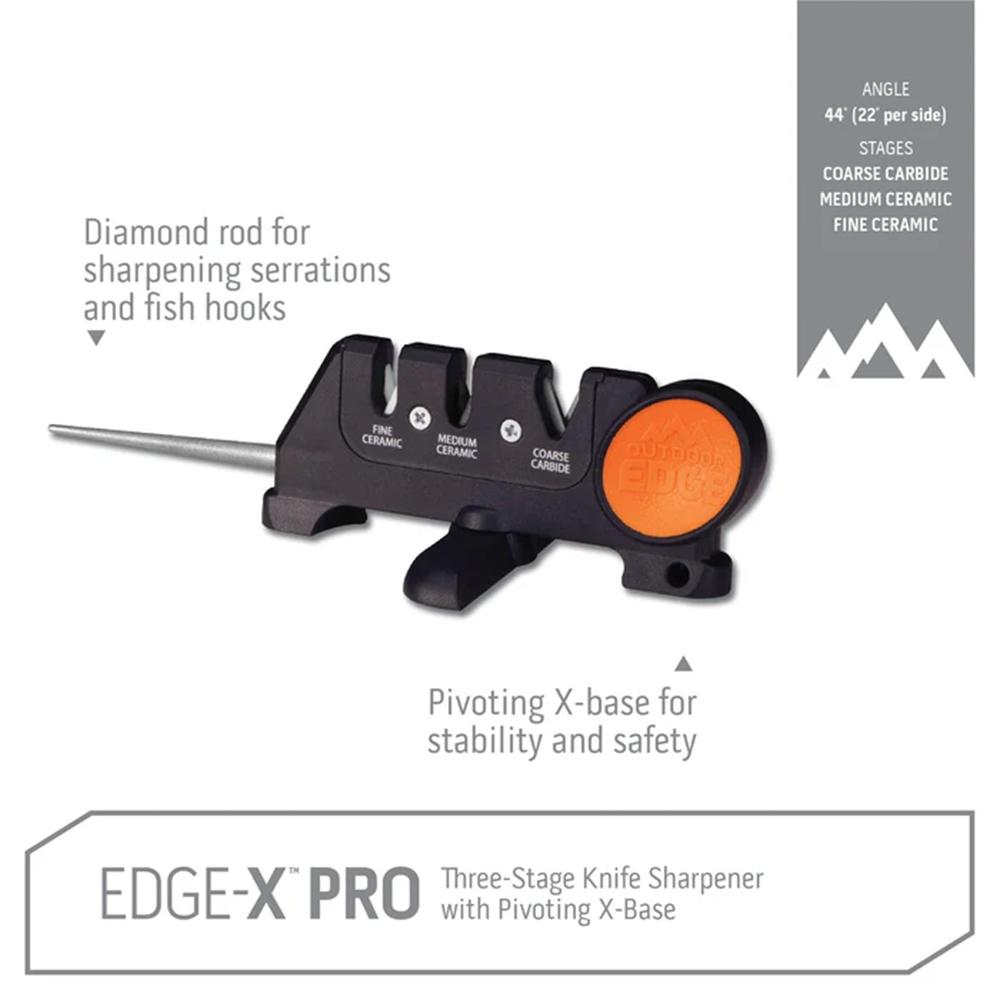 Outdoor Edge Edge-X Pro 4-in-1 Knife Sharpener Picture of Outdoor Edge Outdoor Edge Edge-X Pro 4 Stage Sharpener