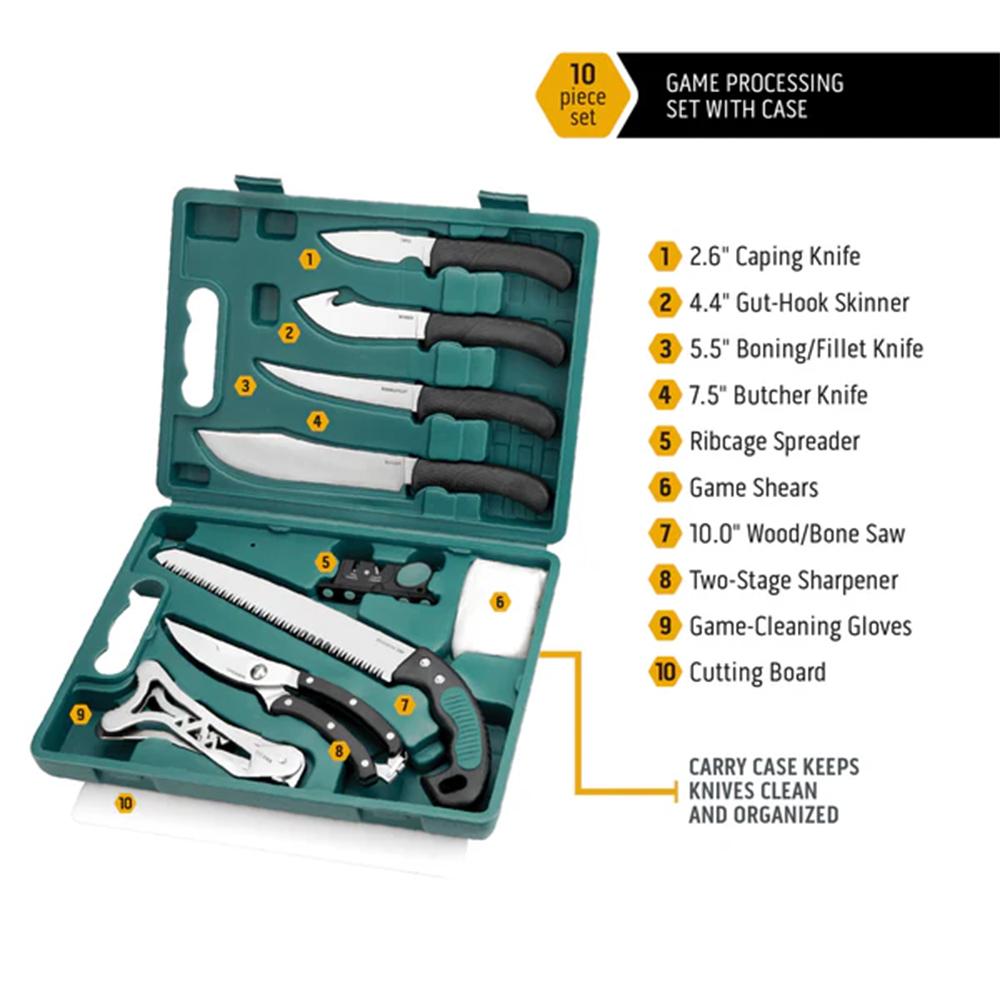 Outdoor Edge Game-Pro 10-Piece Game Processing Knife Set Picture of Outdoor Edge Outdoor Edge Game-Pro 11 Piece Game Processing Knife Set