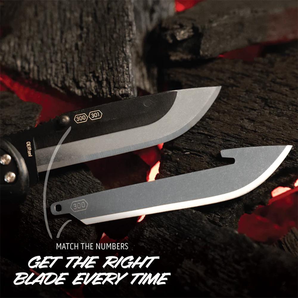 Outdoor Edge Onyx EDC Folding Knife 3" Drop Point Blades Black Picture of Outdoor Edge Outdoor Edge 3.0'' Razor Onyx Knife Black 3 Stainless Drop Point Blades