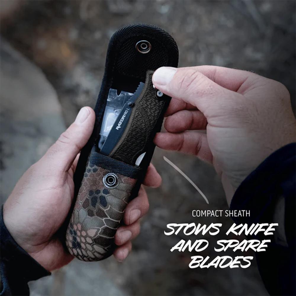 Outdoor Edge RazorPro L Replaceable Blade Hunting Knife 3-1/2" Drop Point Blade Black Picture of Outdoor Edge RAZOR-LITE (Black-6 Blades) Cla