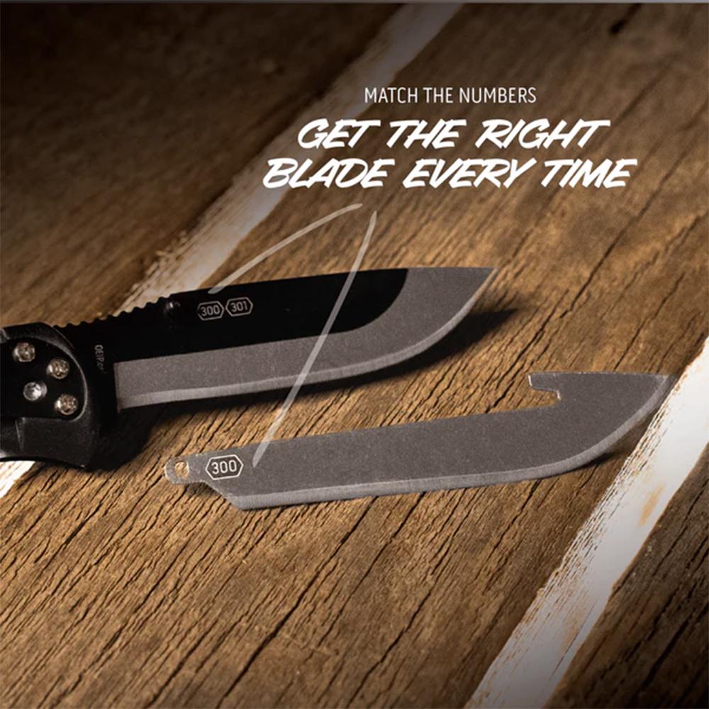 Outdoor Edge RazorEDC Lite Replaceable Blade Folding Knife 3" Drop Point Blade Grey Picture of Outdoor Edge Outdoor Edge 3.0'' Razor-Edc Lite Knife Gray 4 Stainless Drop Point Blades