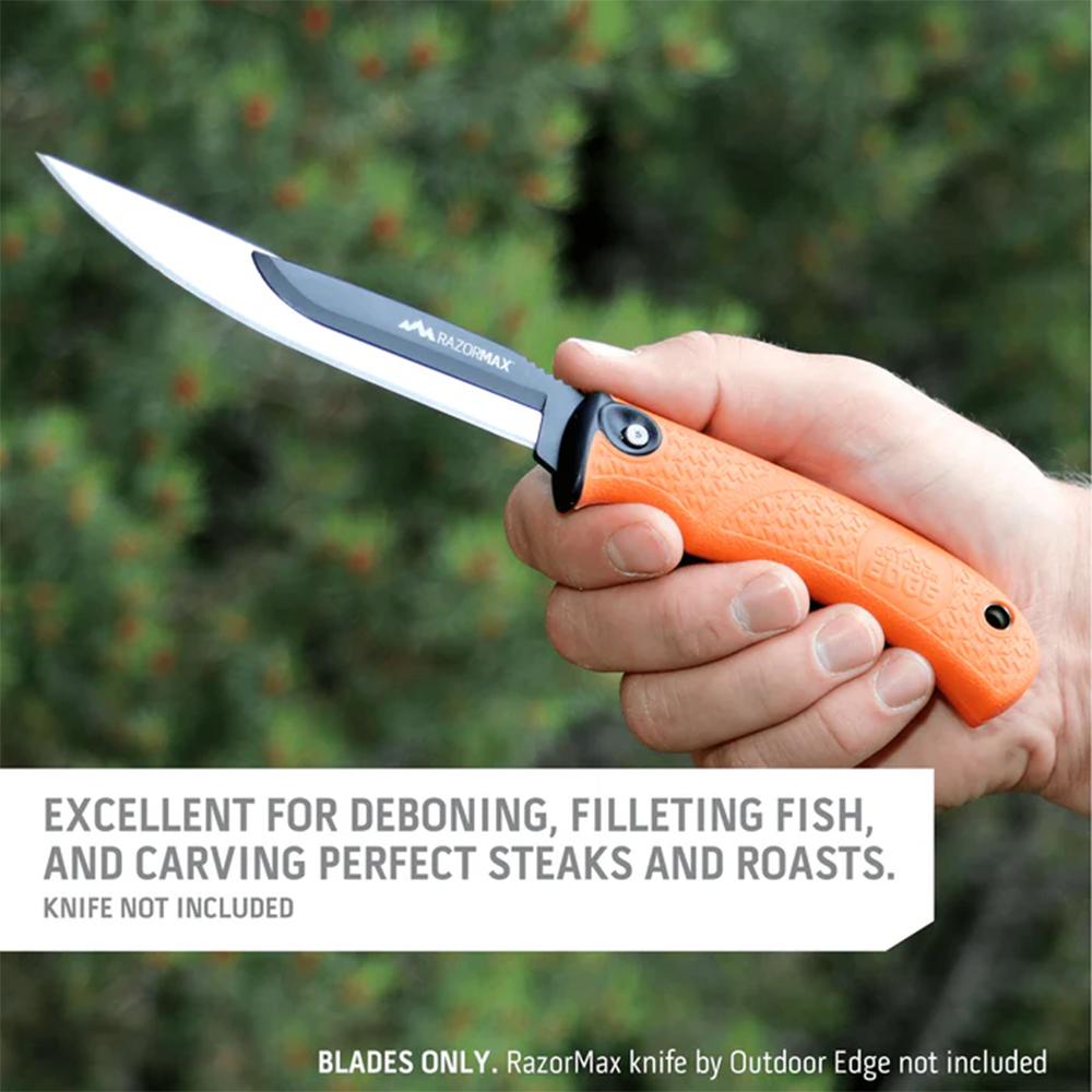 Outdoor Edge 5" Bone/Fillet Blade Pack Stainless 6/ct Picture of Outdoor Edge Outdoor Edge 5.0? Bone/Fillet Blade Pack Stainless 6 Blades