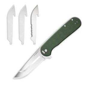 Picture of Outdoor Edge Outdoor Edge Razor VX3 Knf Grn W/ Drp Pnt Stnlss Hrdwr Steel Ball Bearings
