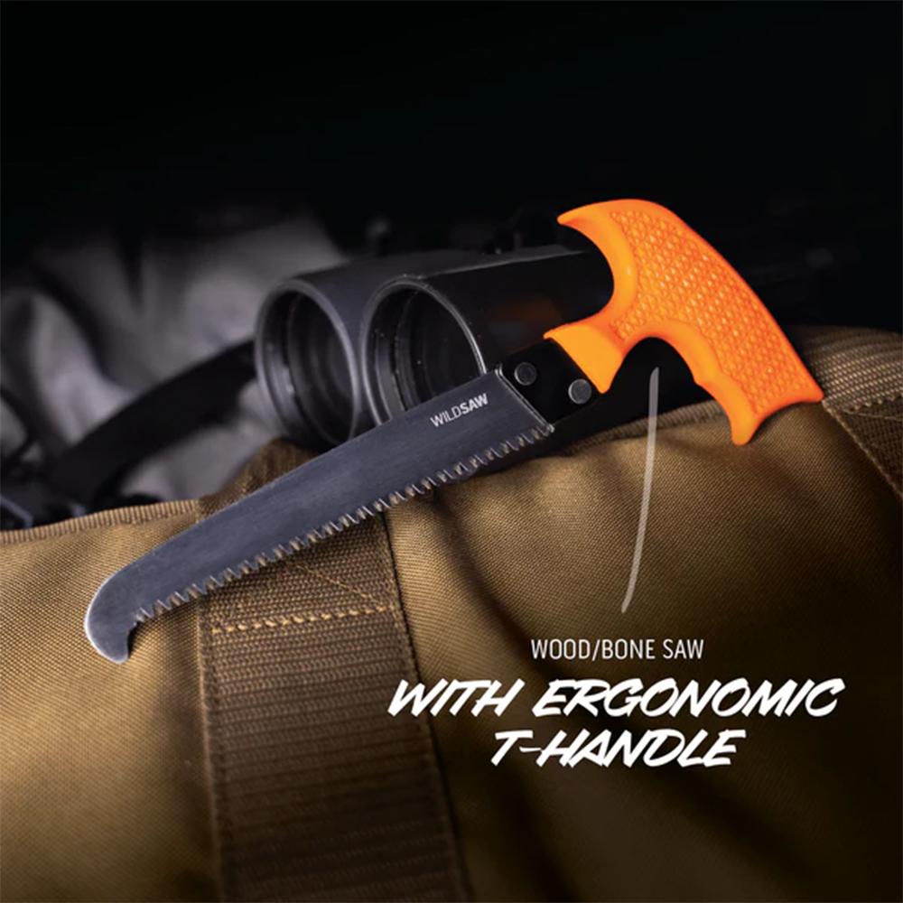 Outdoor Edge WildGuide 3-Piece Field Dressing Combo with Caping Knife/Skinner/Saw Picture of Outdoor Edge Outdoor Edge Wildguide Knf Set Gut Hook Skner & Caping Cmbo W/ Saw/Sheath