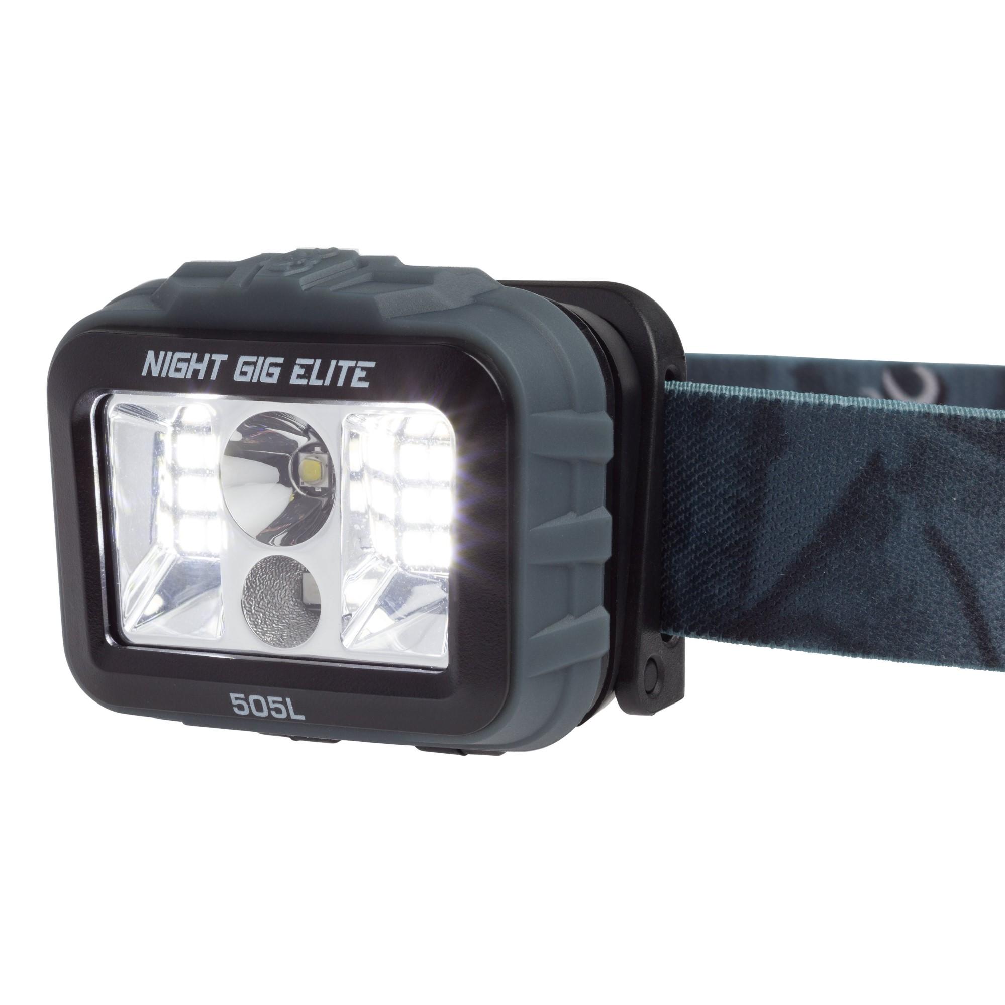 Browning Night Gig Elite Headlamp 25-505 Lumens Blue Picture of Browning Clothing Browning HEADLAMP NIGHT GIG ELITE AAA