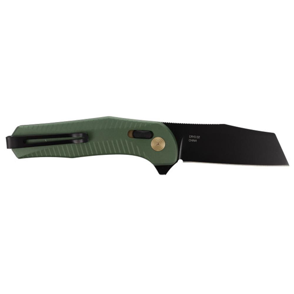 SOG Knives Diverge XR Folding Knife 3" Sheepsfoot Blade Black and Forest Green Blister Pack Picture of Sog Specialty Knives Inc. SOG KNIFE 2.9in Blade DIVERGE XR/FOREST GRN + BLACK BLISTER PACK FOLDING