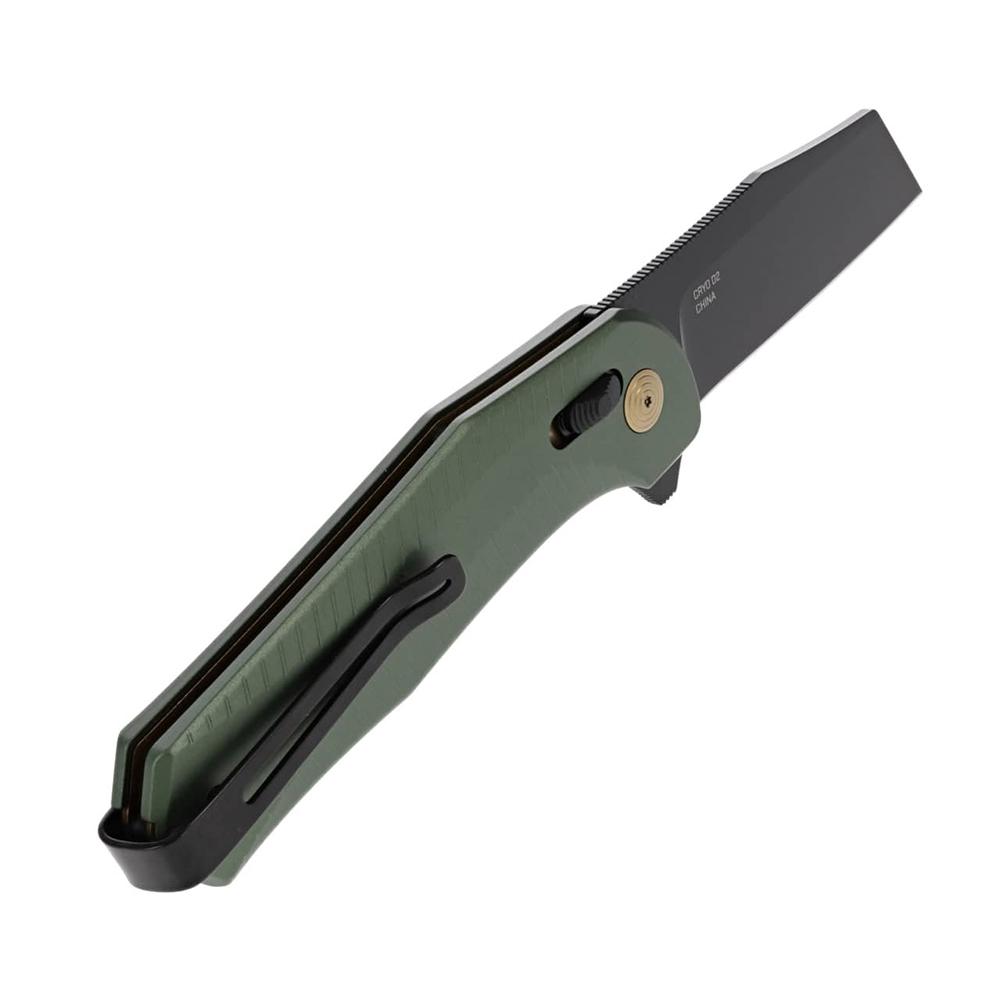 SOG Knives Diverge XR Folding Knife 3" Sheepsfoot Blade Black and Forest Green Blister Pack Picture of Sog Specialty Knives Inc. SOG KNIFE 2.9in Blade DIVERGE XR/FOREST GRN + BLACK BLISTER PACK FOLDING