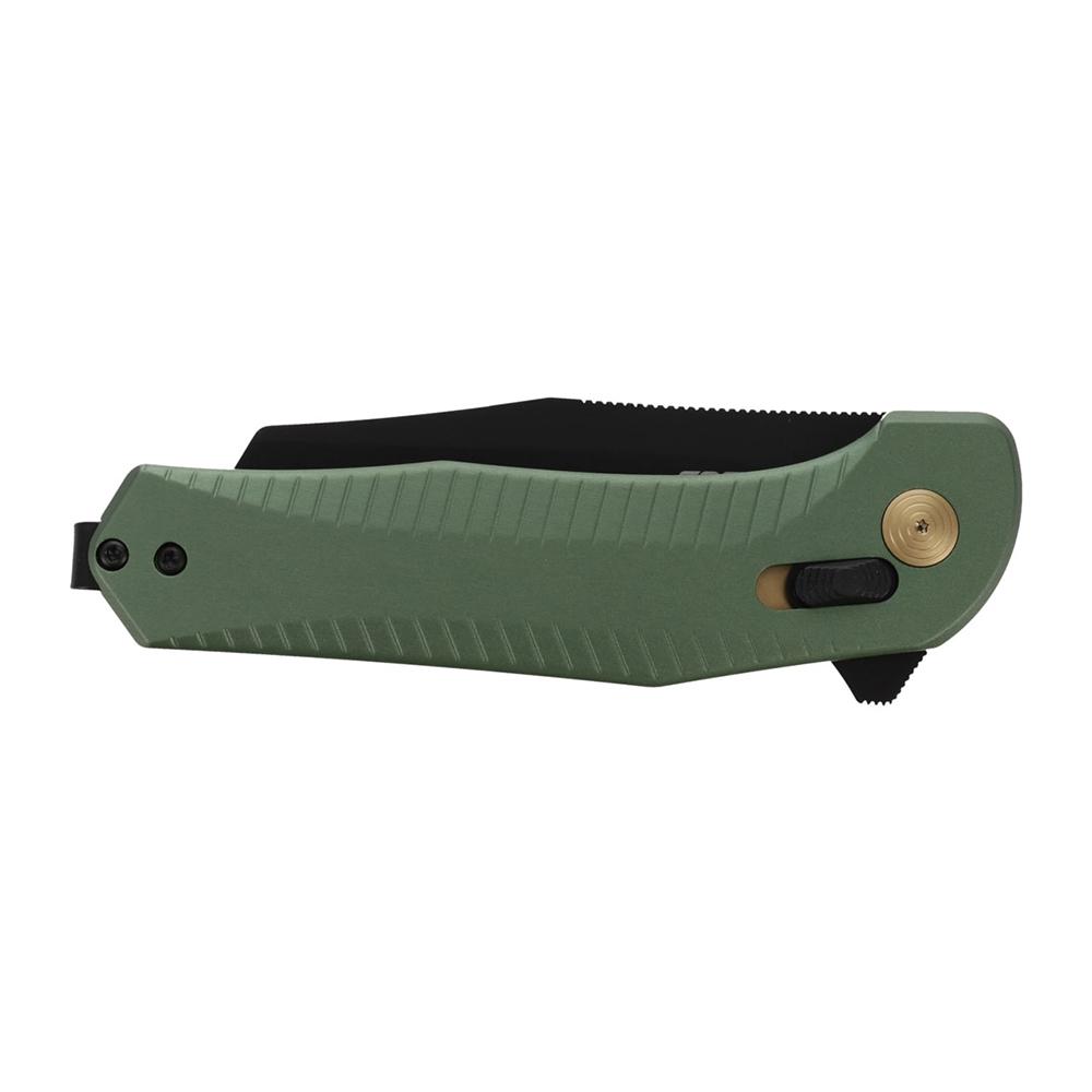SOG Knives Diverge XR Folding Knife 3" Sheepsfoot Blade Black and Forest Green Blister Pack Picture of Sog Specialty Knives Inc. SOG KNIFE 2.9in Blade DIVERGE XR/FOREST GRN + BLACK BLISTER PACK FOLDING