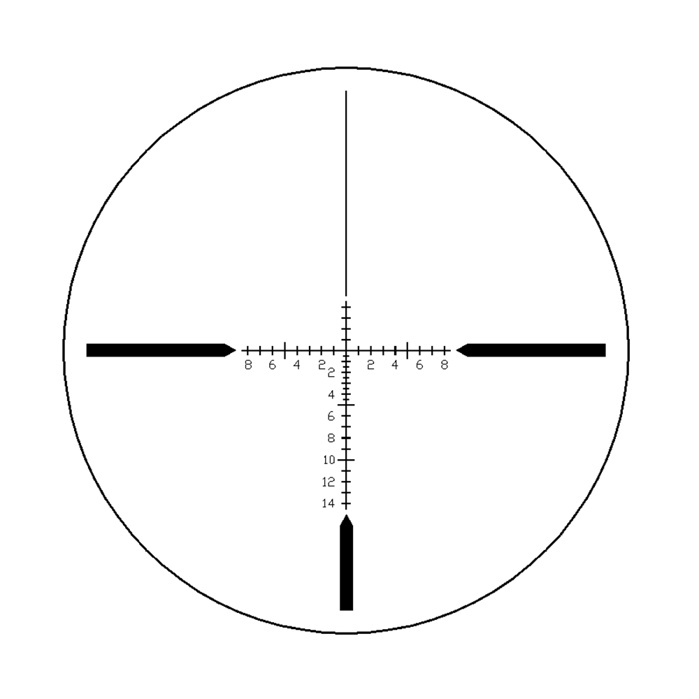 Viridian Serac Rifle Scope 6-24x50 30mm SFP Etched VFD-2 Black Picture of Viridian Green Laser Viridian Serac RifleScope 6-24x50 SF Reticle Retail Box