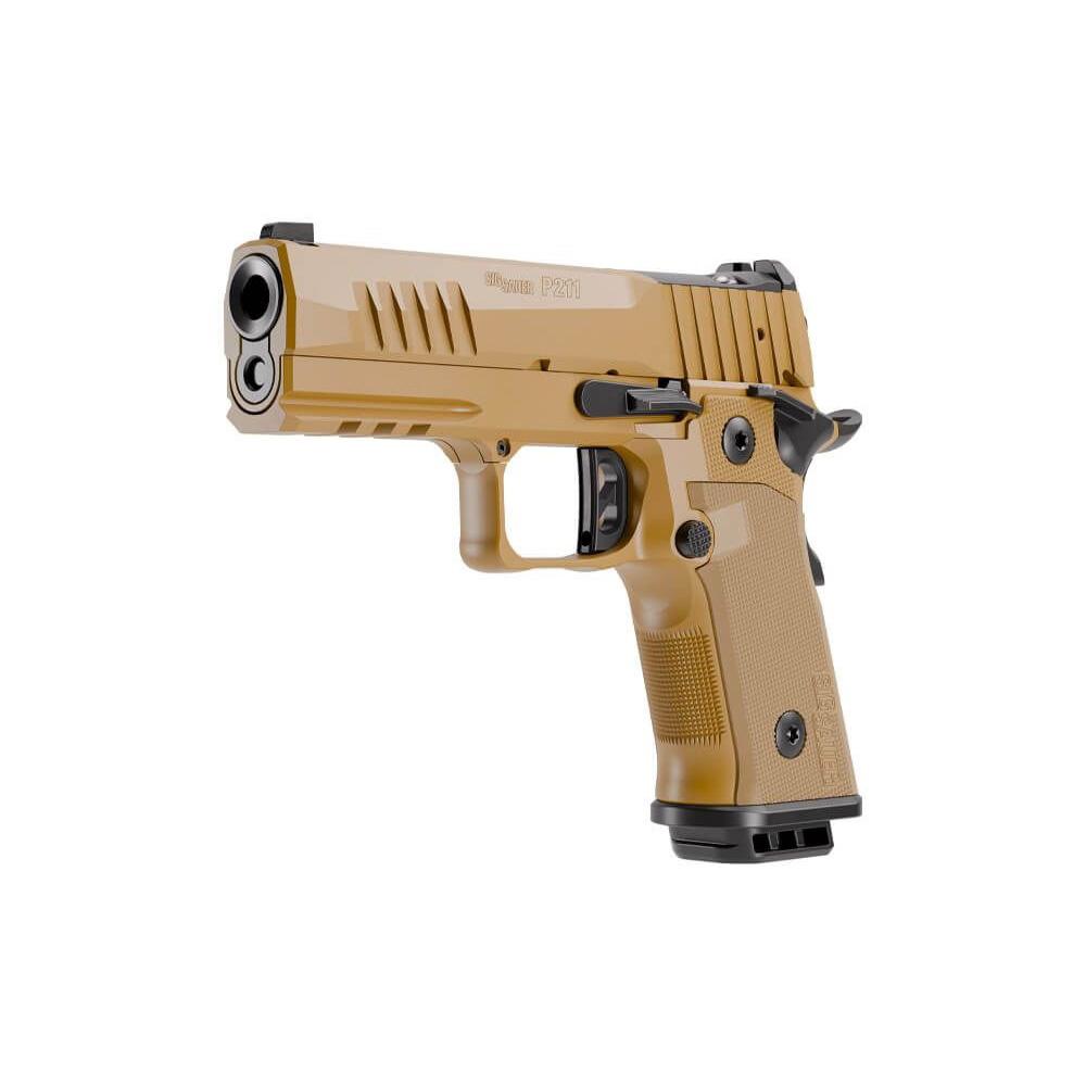 Sig Sauer P211-GT4 SAO Handgun 9mm Luger 21(2) &17(1)rd Magazines 4.2" Barrel Coyote Tan Night Sights Optic Ready Picture of Sig Sauer P211 9MM 4.2IN COY SAO X-RAY 3 OR (2)21RD (1)17RD MAG