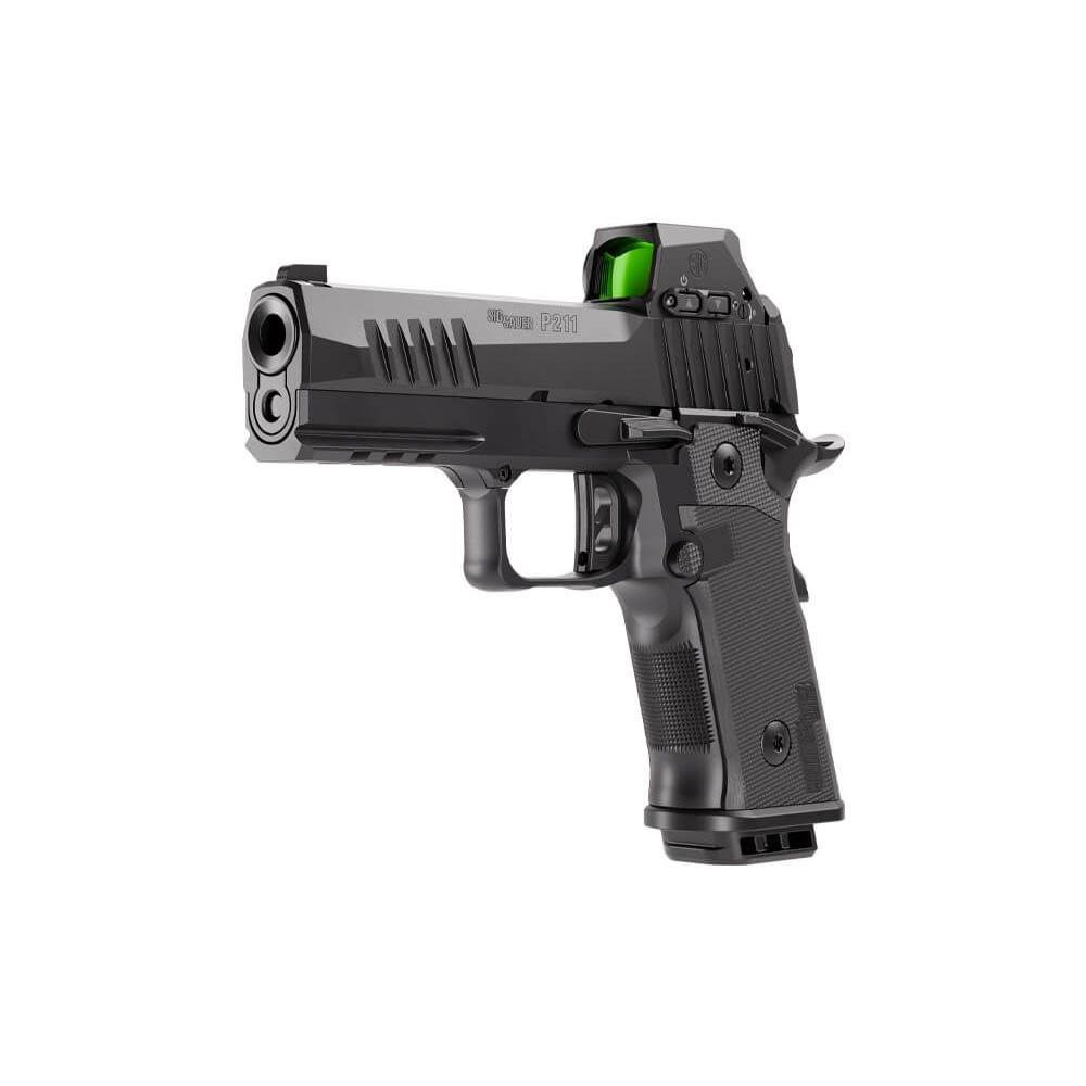 Sig Sauer P211-GT4 SAO Handgun 9mm Luger 21(2) &17(1)rd Magazines 4.2" Barrel Black Night Sights Romeo X Pro Picture of Sig Sauer P211 9MM 4.2IN BLK SAO X-RAY 3 (2)21RD (1)17RD MAG ROMEO X PRO