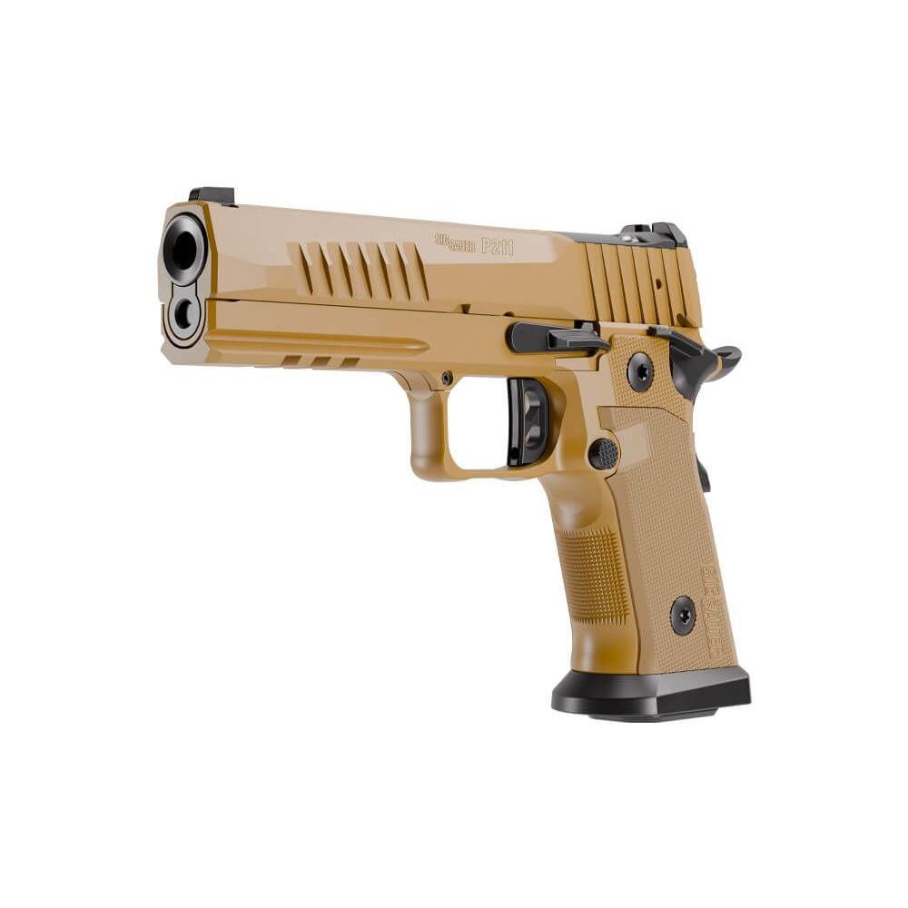 Sig Sauer P211-GT5 SAO Handgun 9mm Luger 21(2) &17(1)rd Magazines 5" Barrel Coyote Tan Night Sights Optic Ready Picture of Sig Sauer P211 9MM 5IN COY SAO X-RAY 3 OR (2)21RD (1)17RD MAG