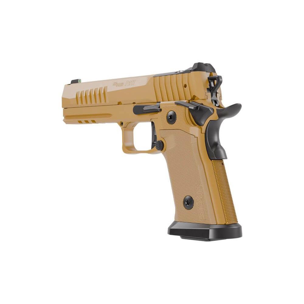 Sig Sauer P211-GT5 SAO Handgun 9mm Luger 21(2) &17(1)rd Magazines 5" Barrel Coyote Tan Night Sights Optic Ready Picture of Sig Sauer P211 9MM 5IN COY SAO X-RAY 3 OR (2)21RD (1)17RD MAG
