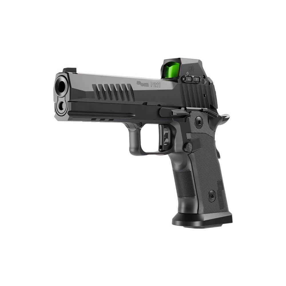 Sig Sauer P211-GT5 SAO Handgun 9mm Luger 21(2) &17(1)rd Magazines 5" Barrel Black Night Sights Romeo Sig Pro Picture of Sig Sauer P211 9MM 5IN BLK SAO X-RAY 3 (2)21RD (1)17RD MAG ROMEO X PRO